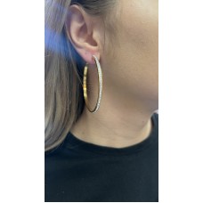 Стоманени обеци с цирконии - 4060