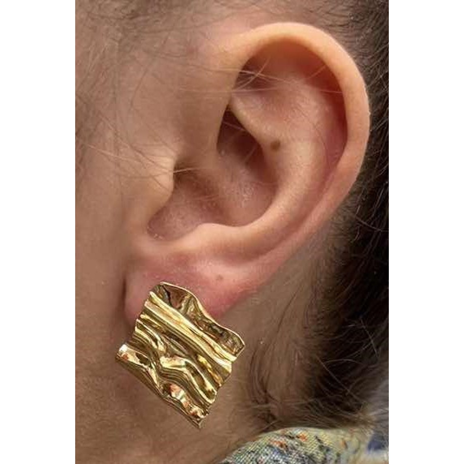 Златисти стоманени обеци - 5041 Златисти стоманени обеци - 5041