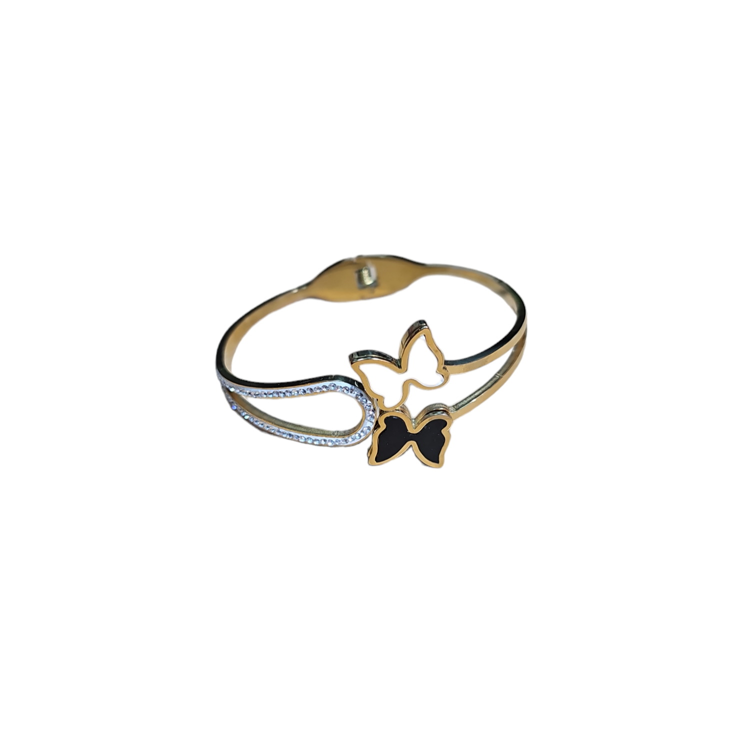 Изящна стоманена гривна с пеперуди - 8012 Изящна стоманена гривна с пеперуди - 8012