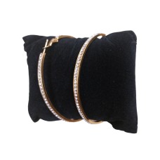 Стоманени обеци с цирконий - 4060