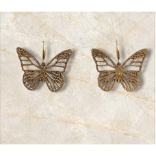 Стоманени обеци пеперуди