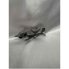 Елегантна брошка с фин акцент с впечатляващ блясък-9315 Елегантна брошка с фин акцент с впечатляващ блясък-9315