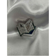 Елегантна брошка с фин акцент с впечатляващ блясък-9317 Елегантна брошка с фин акцент с впечатляващ блясък-9317
