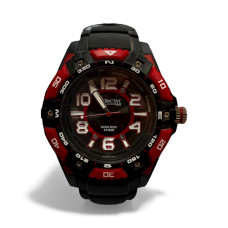 Часовник Q&Q Attractive – черно и червено - 5314