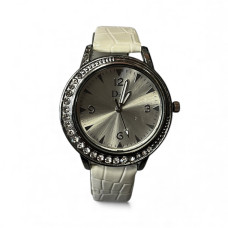 Дамски часовник със стилен циферблат с камъни - 5414