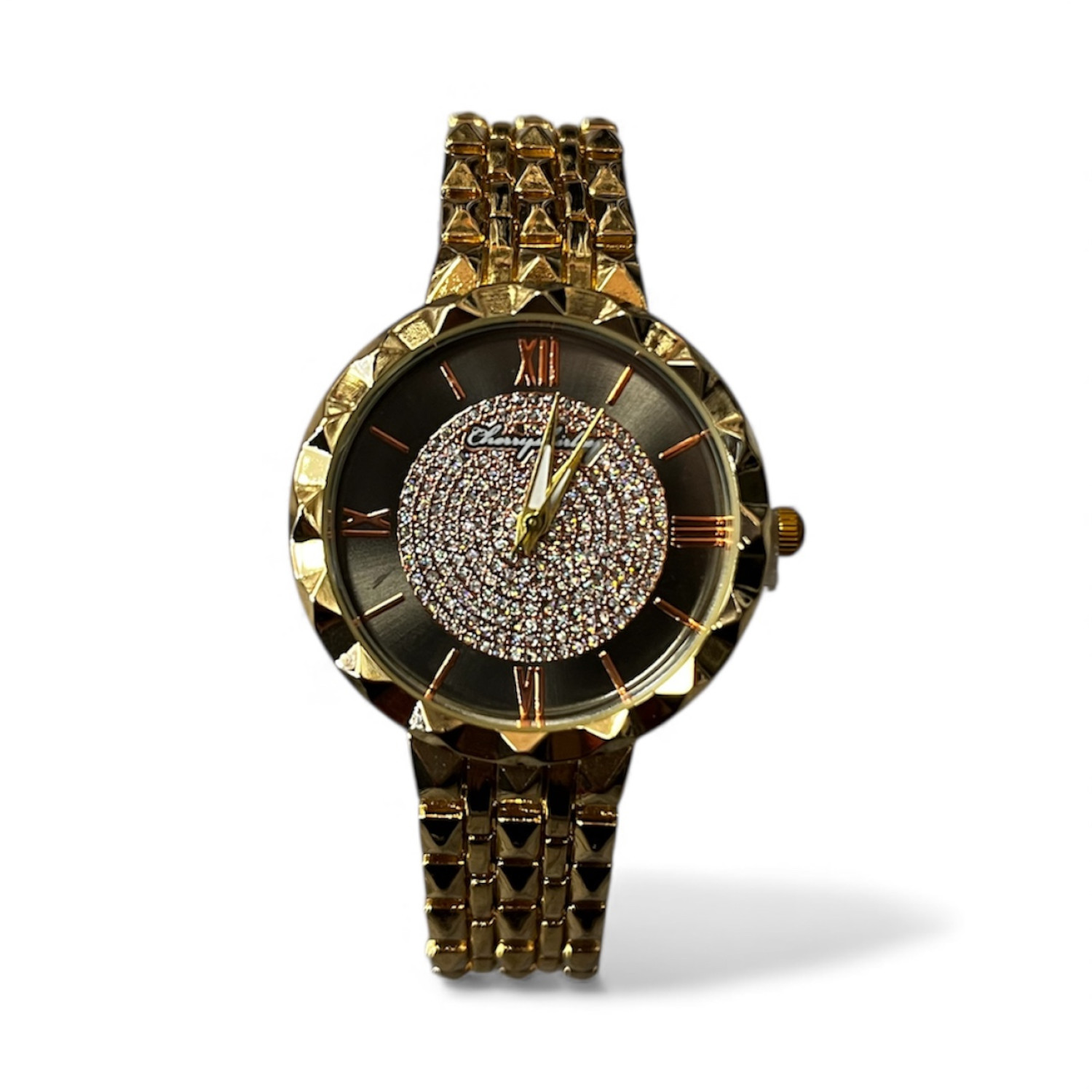 Дамски златен часовник с декоративен циферблат - 5420 Дамски златен часовник с декоративен циферблат - 5420