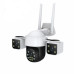  Въртяща, водоустойчива WiFi камера, с 3 обектива - 9504