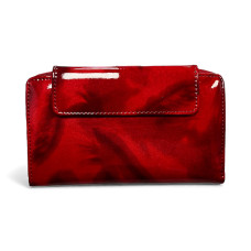 Дамско портмоне от естествена кожа – червено-AL55-5