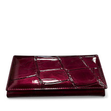 Дамско портмоне от естествена кожа – лилаво-BE501-1