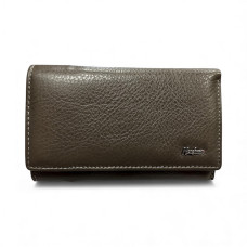 Дамско портмоне от естествена кожа – зелено-2155