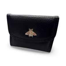 Дамско портмоне – тъмносиньо, от изкуствена кожа