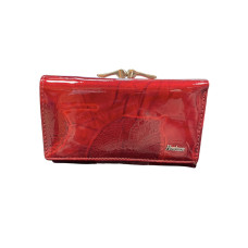 Лачено дамско портмоне в червен цвят - 8413