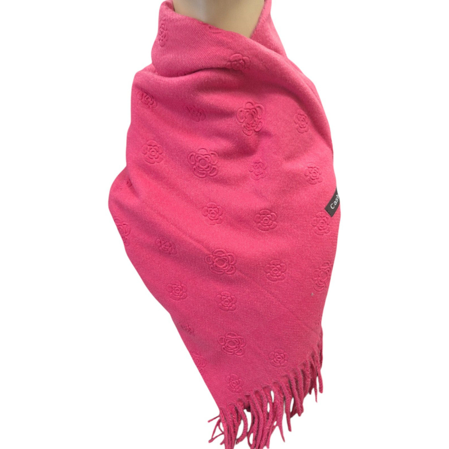 Дамски розов кашмирен шал - 3102 Дамски розов кашмирен шал - 3102