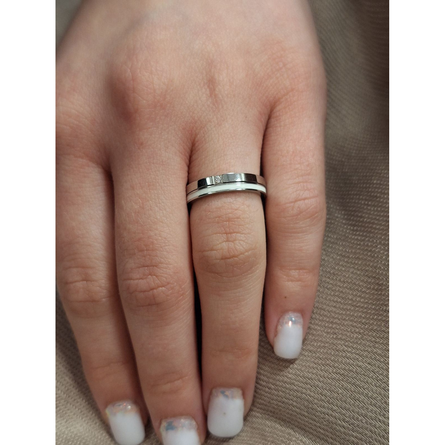 Сребрист пръстен от стомана - 9200 Сребрист пръстен от стомана - 9200