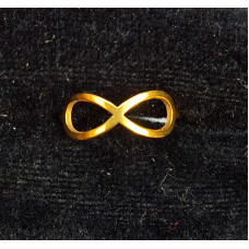 Златист стоманен пръстен със знака на безкрайността - 9210
