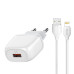 220V NORDIC 18W HQ-001, USB-A + кабел - 9014 220V NORDIC 18W HQ-001, USB-A + кабел - 9014